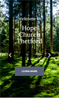 Mobile Screenshot of hopechurchthetford.org