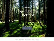 Tablet Screenshot of hopechurchthetford.org